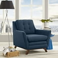 thumbnail image 1 of Modway Beguile Upholstered Fabric Armchair in Azure, 1 of 5