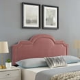 thumbnail image 1 of Modway Belinda Performance Velvet Twin Headboard in Dusty Rose, 1 of 9