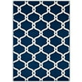 thumbnail image 1 of Modway Beltara Chain Link Transitional Trellis 5x8 Area Rug in Moroccan Blue and Ivory, 1 of 7