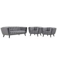 thumbnail image 1 of Modway Bestow 3 Piece Velvet Sofa and Armchair Set, 1 of 6