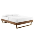 thumbnail image 1 of Billie King Wood Platform Bed Frame Walnut, 1 of 8
