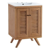 Modway Birdie 24" Bathroom Vanity in Natural White