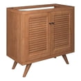thumbnail image 1 of Modway 36" 2-Door Teak Wood Bathroom Vanity Cabinet in Natural, 1 of 10