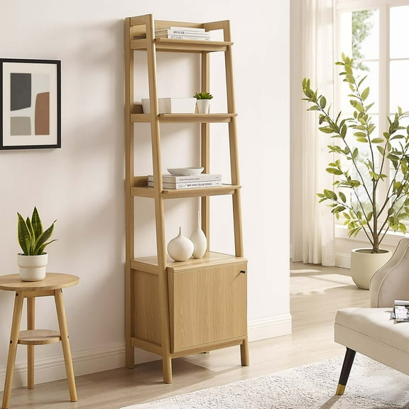 Modway Bixby 21" Bookshelf in Oak