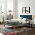 thumbnail image 1 of Modway Bridgette Full Wood Platform Bed With Splayed Legs, Gray Azure, 1 of 12
