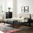 thumbnail image 1 of Modway Bridgette King Wood Platform Bed With Splayed Legs in Black Beige, 1 of 10