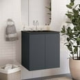thumbnail image 1 of Modway Bryn 24" Wall-Mount Bathroom Vanity in Gray Black, 1 of 9