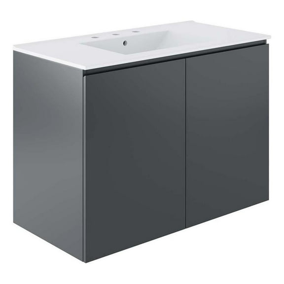 Bryn 36" Wall-Mount Bathroom Vanity