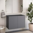 thumbnail image 1 of Modway Bryn 36" Wall-Mount Bathroom Vanity (Sink Basin Not Included) in Gray, 1 of 9