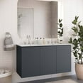thumbnail image 1 of Modway Bryn 48" Wall-Mount Double Sink Bathroom Vanity in Gray White, 1 of 9
