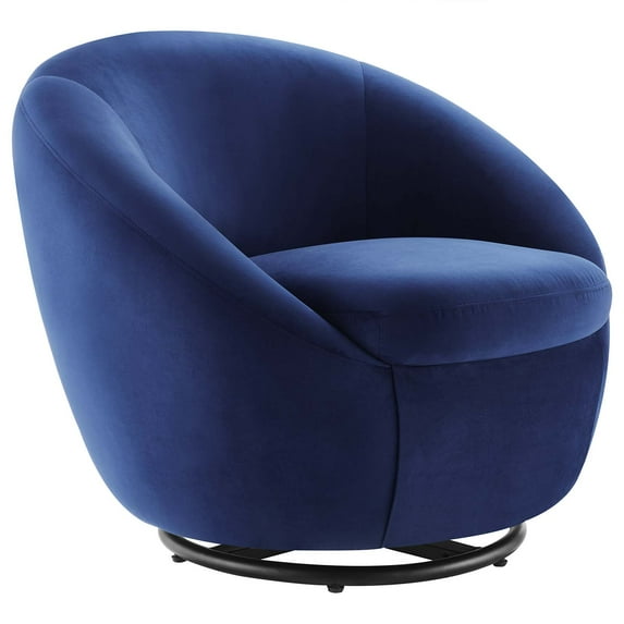 Modway Buttercup Performance Velvet Performance Velvet Swivel Chair, Multiple Colors