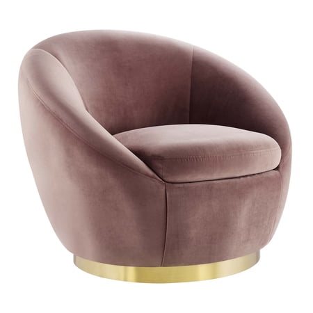 Modway Buttercup Performance Velvet Performance Velvet Swivel Chair, Multiple Colors