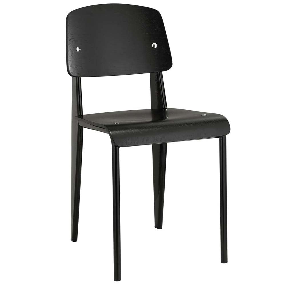 Black Metal Modern Dining Side Chair