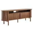 thumbnail image 1 of Cadence 71" Curved TV Stand in Walnut, 1 of 10