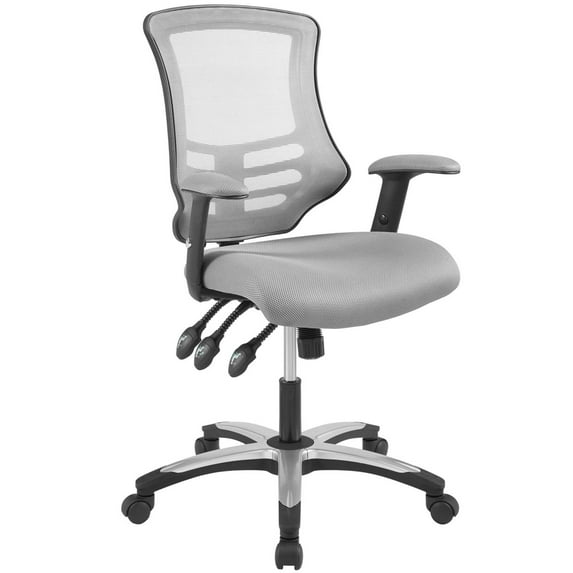 Modway Calibrate Mesh Office Chair in Gray