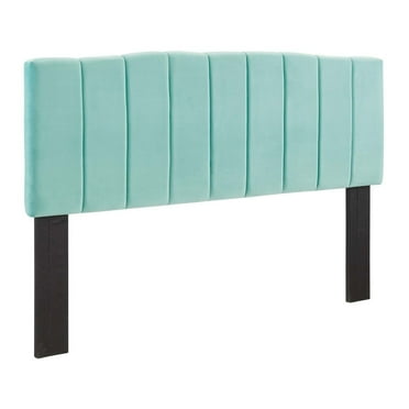 Modway Camilla Channel Tufted King/California King Velvet Headboard in Mint