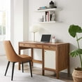 thumbnail image 1 of Capri 49" Wood Grain Office Desk in Walnut, 1 of 10