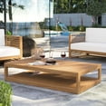 thumbnail image 1 of Modway Carlsbad Teak Wood, Plastic Coffee Table, Natural, 1 of 8