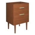thumbnail image 1 of Modway 24" Teak Wood Bathroom Vanity Cabinet Natural (Sink Basin Not Included), 1 of 9