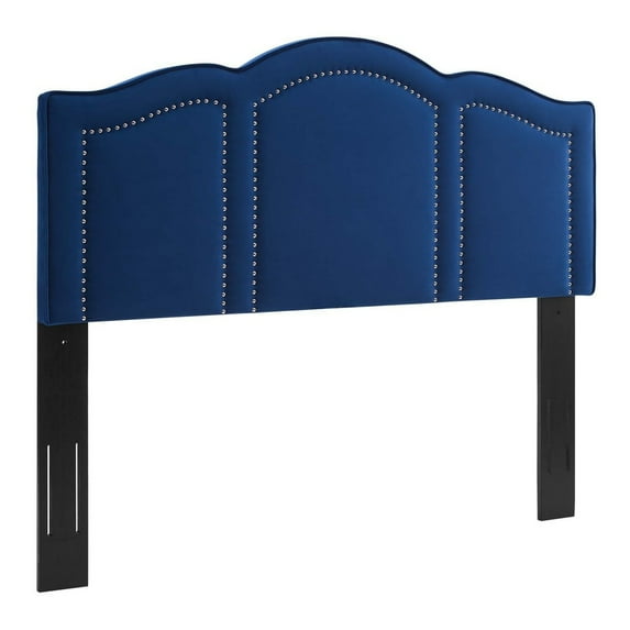 Modway Cecilia Full/Queen Performance Velvet Headboard in Navy