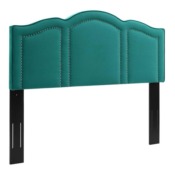 Modway Cecilia Full/Queen Performance Velvet Headboard in Teal