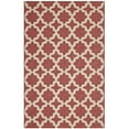 thumbnail image 1 of Modway Cerelia 108x143.5" Moroccan Trellis Fabric Area Rug in Red and Beige, 1 of 9