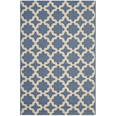 Avena Moroccan Quatrefoil 8x10 Indoor/Outdoor Rug, Durable, Low Pile R ...