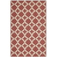 thumbnail image 1 of Modway Cerelia 63x90.5" Moroccan Trellis Polypropylene Area Rug in Red and Beige, 1 of 10