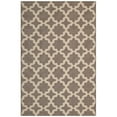 thumbnail image 1 of Modway Cerelia 94.5x122" Moroccan Trellis Fabric Area Rug in Light/Dark Beige, 1 of 8