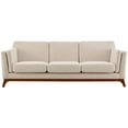 thumbnail image 1 of Modway Chance Upholstered Fabric Sofa in Beige, 1 of 5