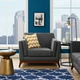 thumbnail image 1 of Modway Chance Upholstered Fabric Armchair in Gray, 1 of 5