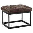 thumbnail image 1 of Modway Cherish Antique Button Tufted Faux Leather Ottoman in Brown, 1 of 5