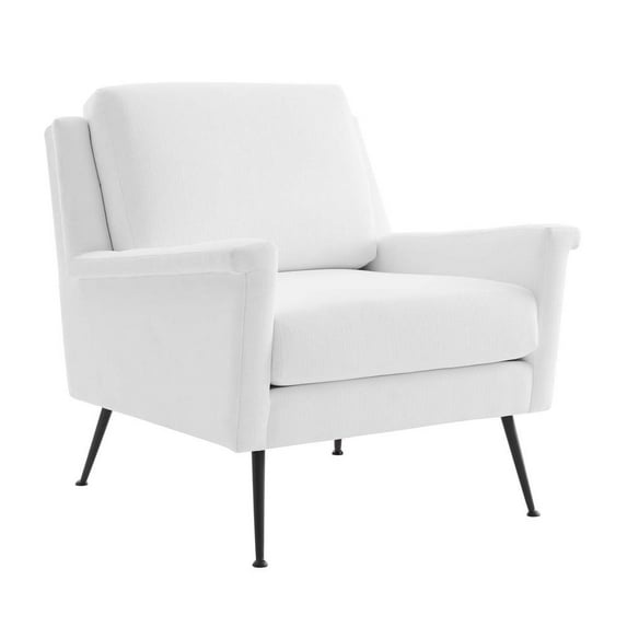 Modway Chesapeake Fabric Armchair in Black White