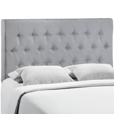Modway Clique Full Upholstered Fabric Headboard in Sky Gray