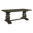 thumbnail image 1 of LexMod Column Rectangle Wood Dining Table-Color:Brown,Material:pine top and pine based,Size:78.5"L x 39.5"W x 30"H, 1 of 6