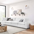 thumbnail image 1 of Modway Commix 4 Piece Down Filled Overstuffed Sectional Sofa Set in Pure White, 1 of 10