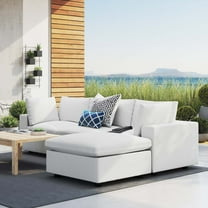 Modway Commix 4-Piece Sunbrella® Outdoor Patio Sectional Sofa in White