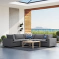 thumbnail image 1 of Modway Commix 5-Piece Sunbrella® Outdoor Patio Sectional Sofa in Gray, 1 of 10