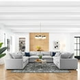thumbnail image 1 of Modway Commix 8-Piece Down Filled Overstuffed Sectional Sofa in Light Gray, 1 of 10