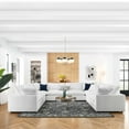 thumbnail image 1 of Modway Commix 8-Piece Down Filled Overstuffed Sectional Sofa in Pure White, 1 of 10