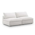 thumbnail image 1 of Commix Down Filled Overstuffed 2-Piece Armless Sectional Loveseat, 1 of 5