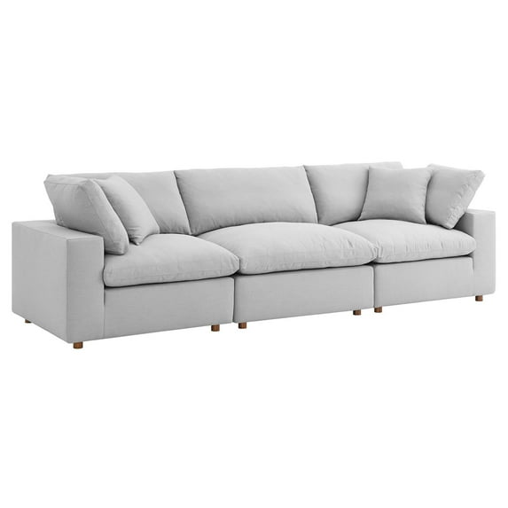Modway Commix Down Filled Overstuffed 3 Piece Sectional Sofa Set, Multiple Colors