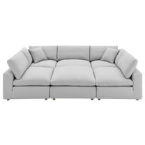 Modway Commix Down Filled Overstuffed 6-Piece Sectional Sofa, Multiple Colors