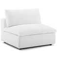 thumbnail image 1 of Modway Commix Fabric Down Filled Overstuffed Armless Chair in White, 1 of 3