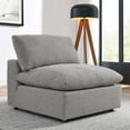 thumbnail image 1 of Modway Commix Down Filled Overstuffed Boucle Fabric Armless Chair in Light Gray, 1 of 9