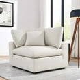 thumbnail image 1 of Modway Commix Upholstered Boucle Fabric Corner Chair in Ivory, 1 of 8