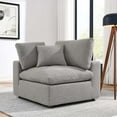 thumbnail image 1 of Modway Commix Upholstered Boucle Fabric Corner Chair in Light Gray, 1 of 8