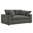 thumbnail image 1 of Modway Commix Upholstered Modern Fabric & Wood Loveseat in Gray, 1 of 3