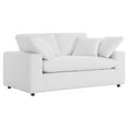 thumbnail image 1 of Modway Commix Upholstered Modern Fabric & Wood Loveseat in Pure White, 1 of 3