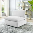 thumbnail image 1 of Modway Commix Down Filled Overstuffed Performance Velvet Armless Chair in White, 1 of 8